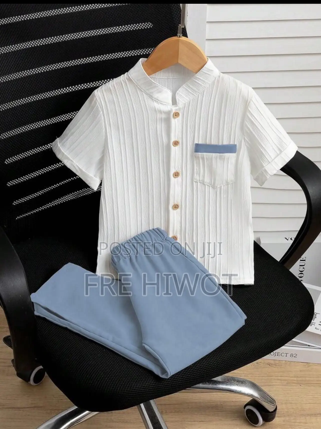 2pcs/Set Baby Boys Thermal Lined Knit Sweatshirt Pants Set,