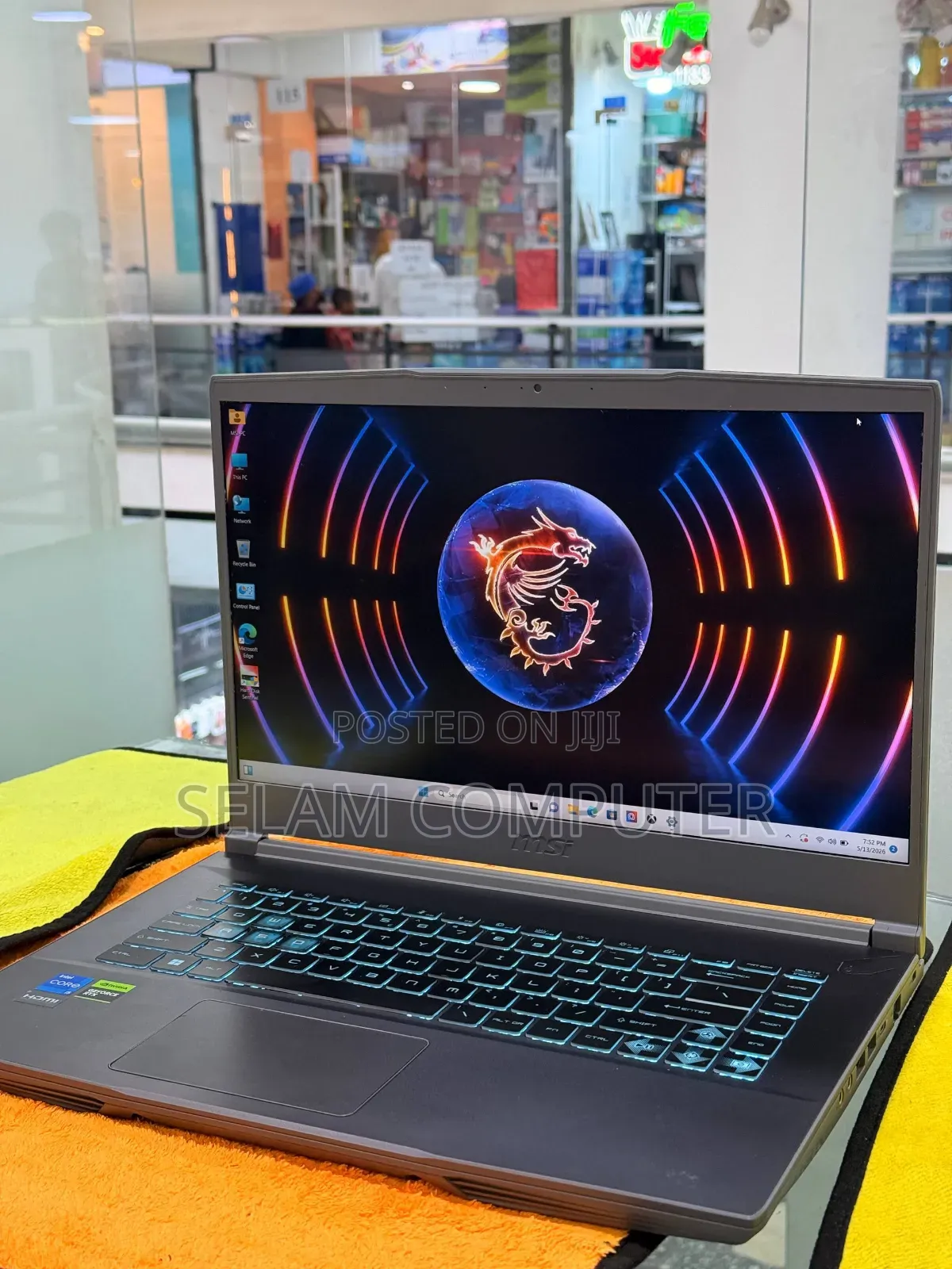 New Laptop MSI GF63 16GB Intel Core i7 SSD 512GB