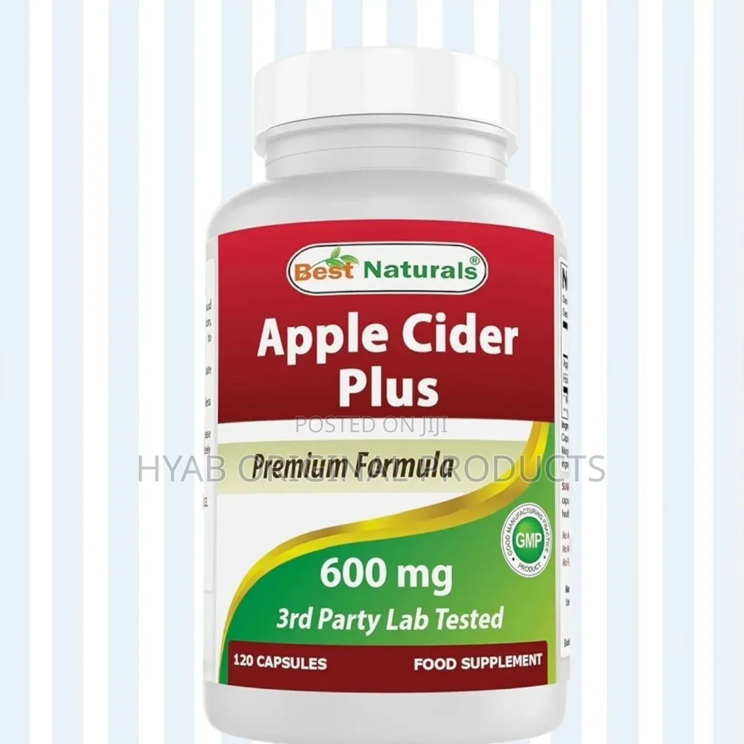 Apple Cider Vinegar 500mg + 100mg Haney Powder ,120 Capsules