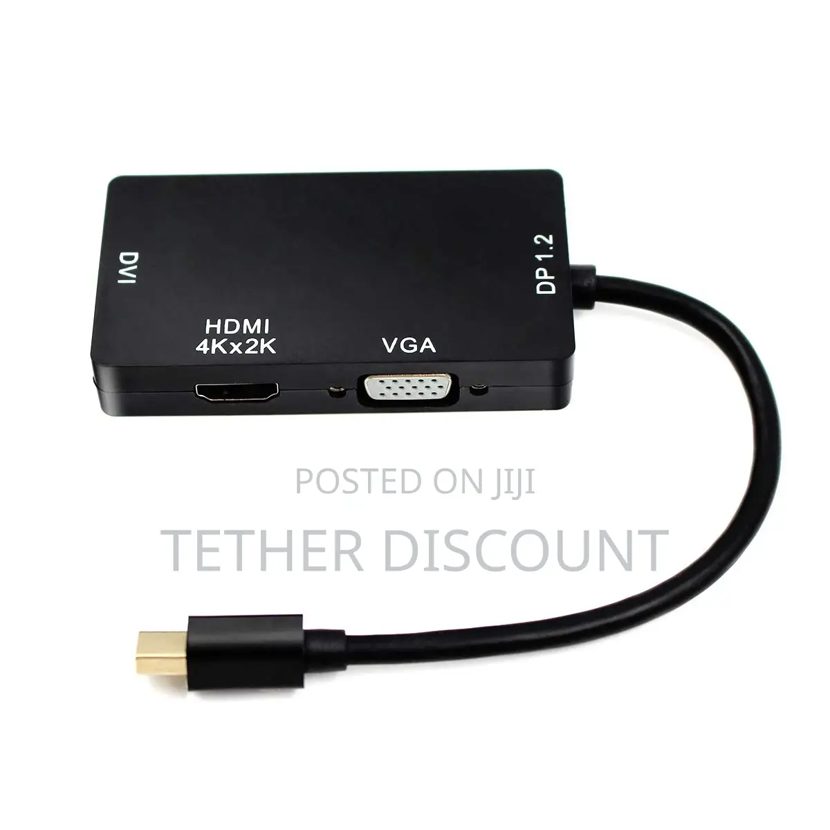 Mini Display Port to Vga,Dvi or Hdmi 3-In1video Converter Adapter