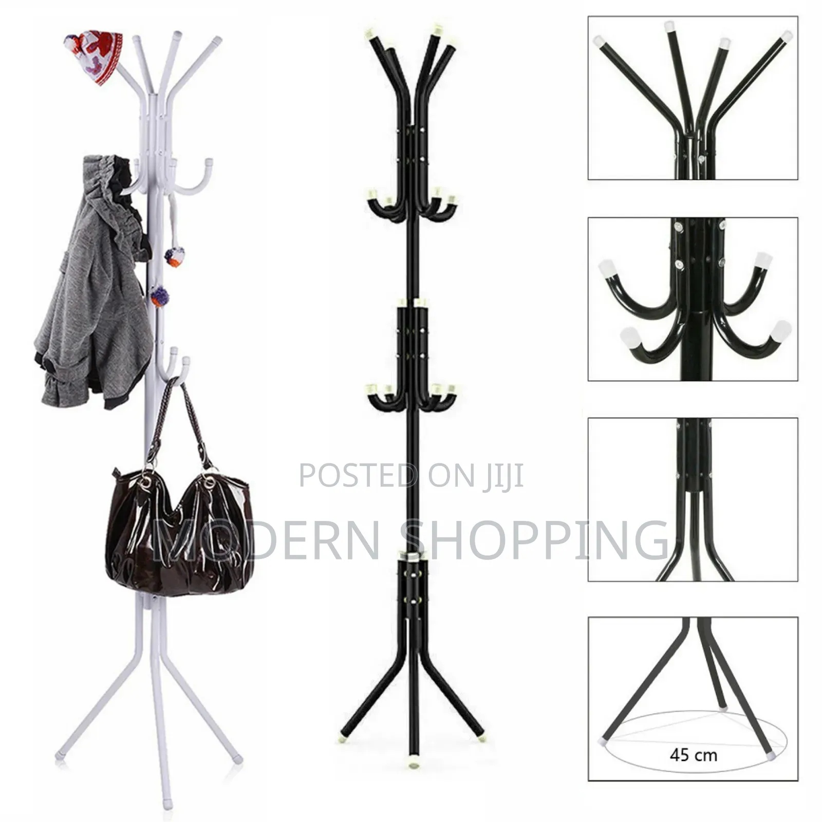 Standing Coat, Jacket, Tie, and Hat Hanger