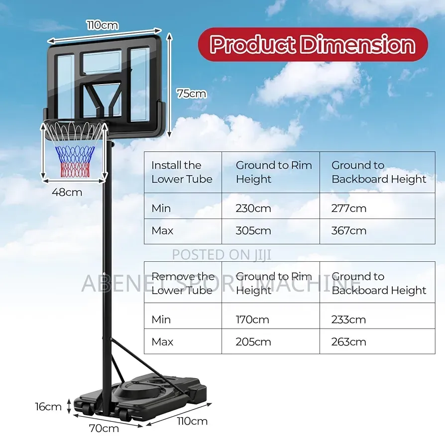 New Basketball Stand With Ball