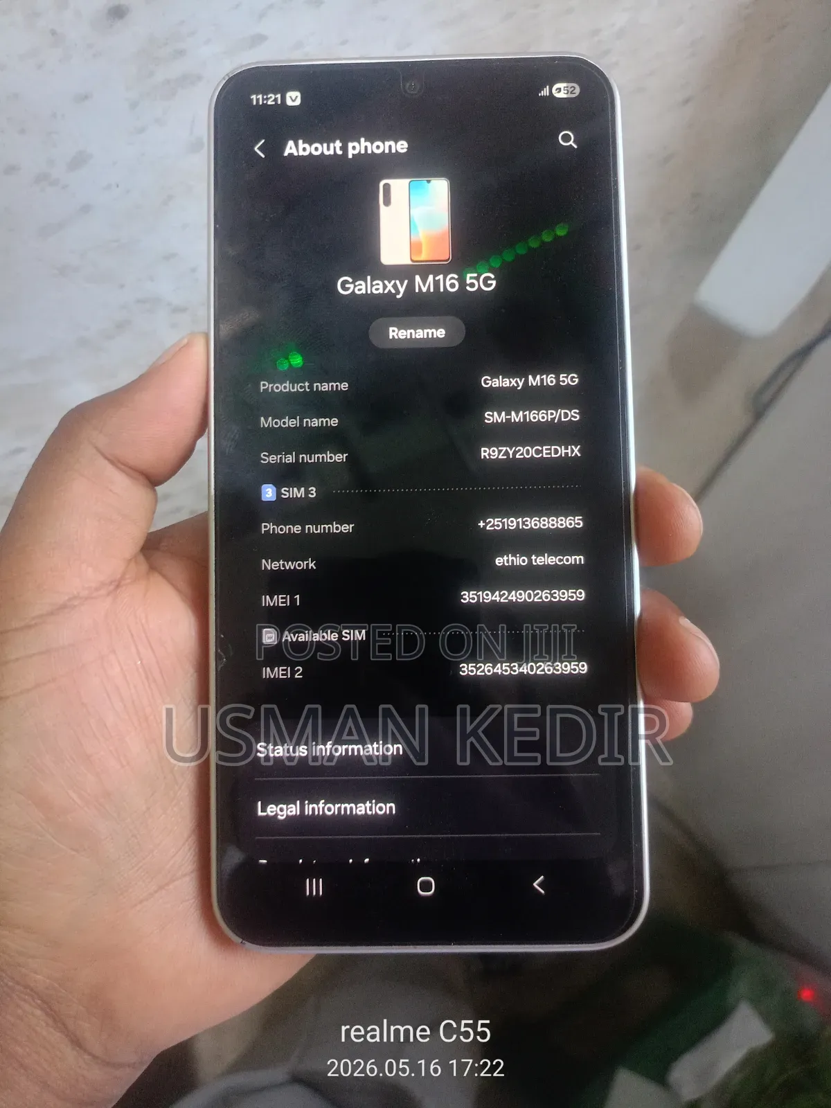 Samsung Galaxy M16 128 GB Black