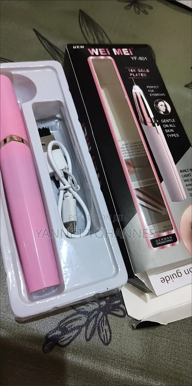 Rechargeable Electric Eyebrow Trimmer Facial Hair Remover For Women