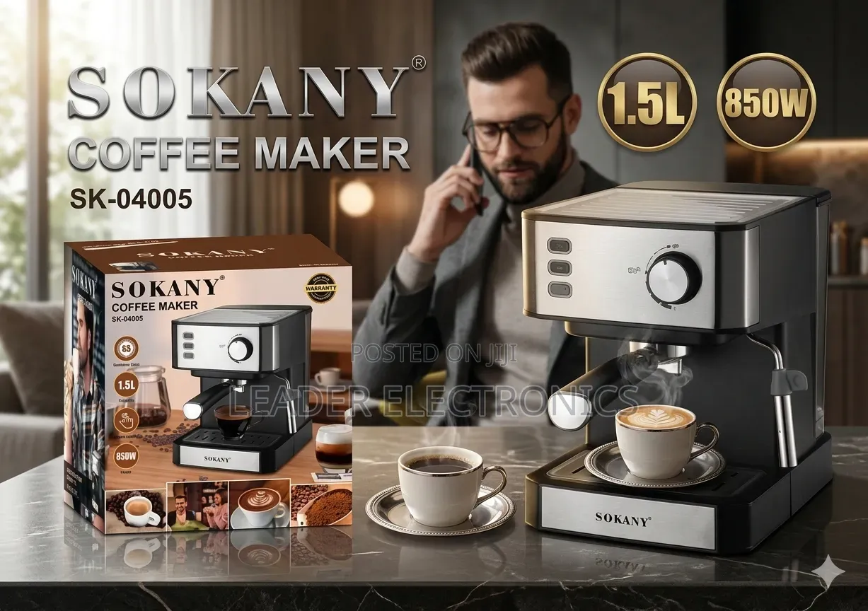 Sokany Coffee Maker 20 Bar – Espresso Machine ( Free Delivery )