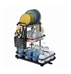 Metal Kitchen Dish Storage Rack