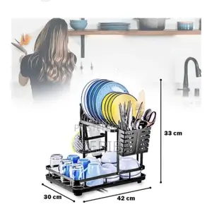 Metal Kitchen Dish Storage Rack