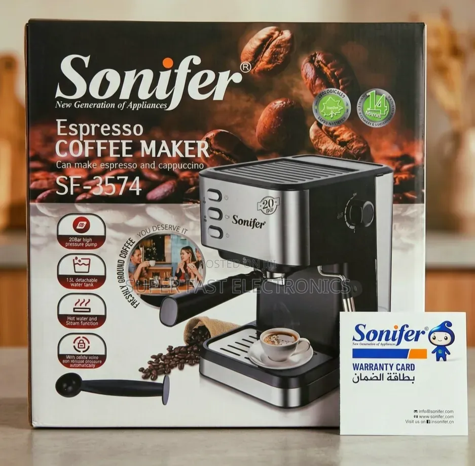 Sonifer Espresso Coffee Maker 20bar a Compact Semi