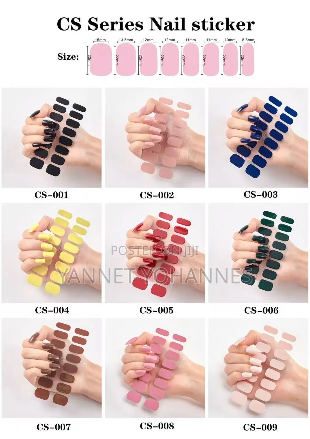 Press-on Nails Sticker Set – Full Cover Nail Wraps