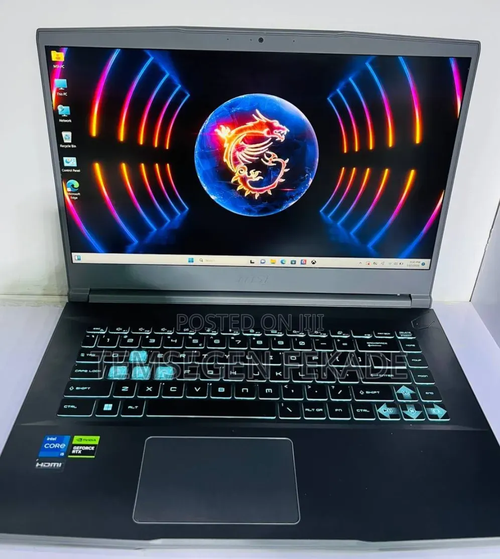 New Laptop MSI GF75 Thin 16GB Intel Core i5 SSD 512GB