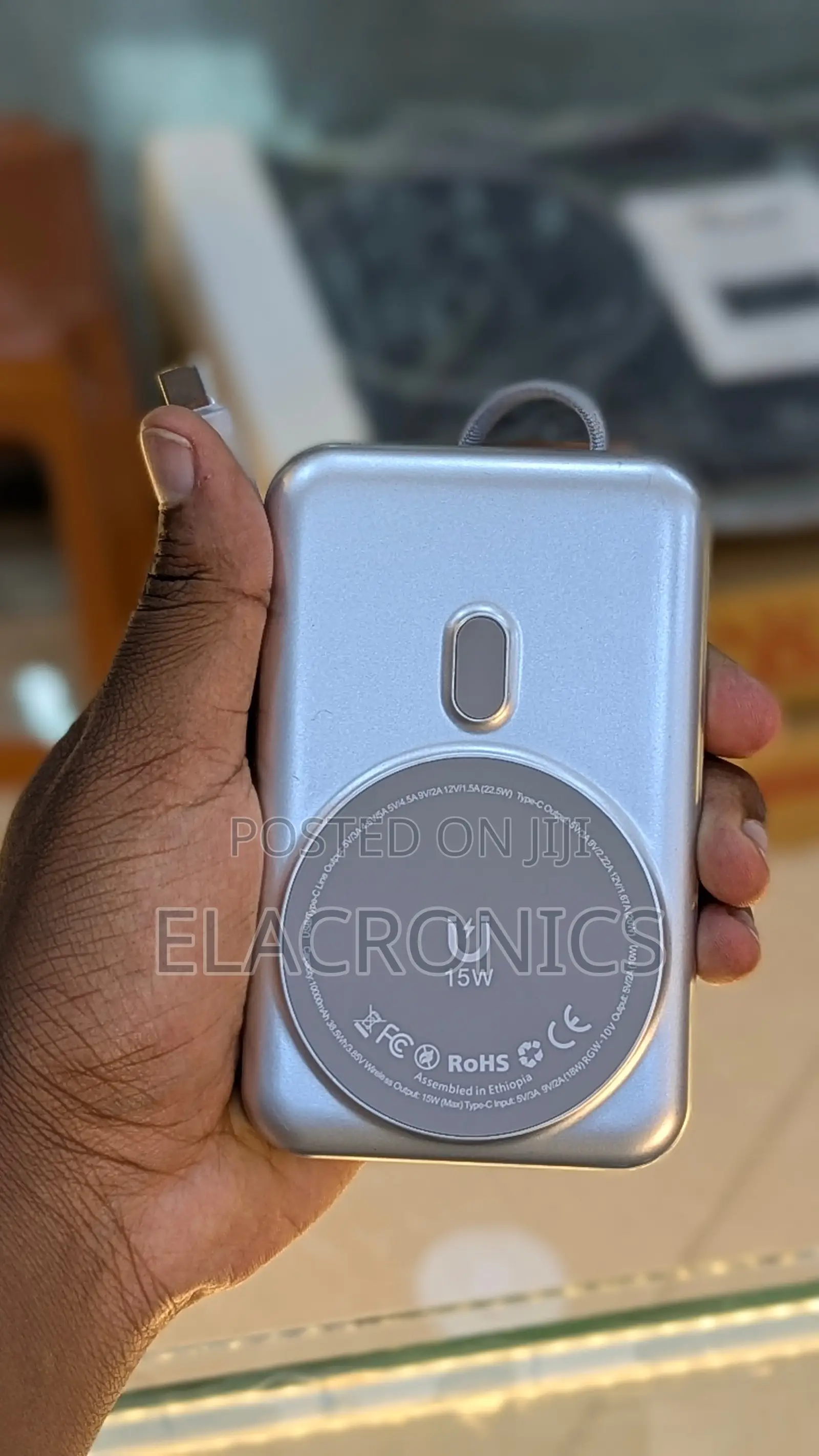 Magnetic Wireless Powerbank 10000mah (Built-in Type-C)