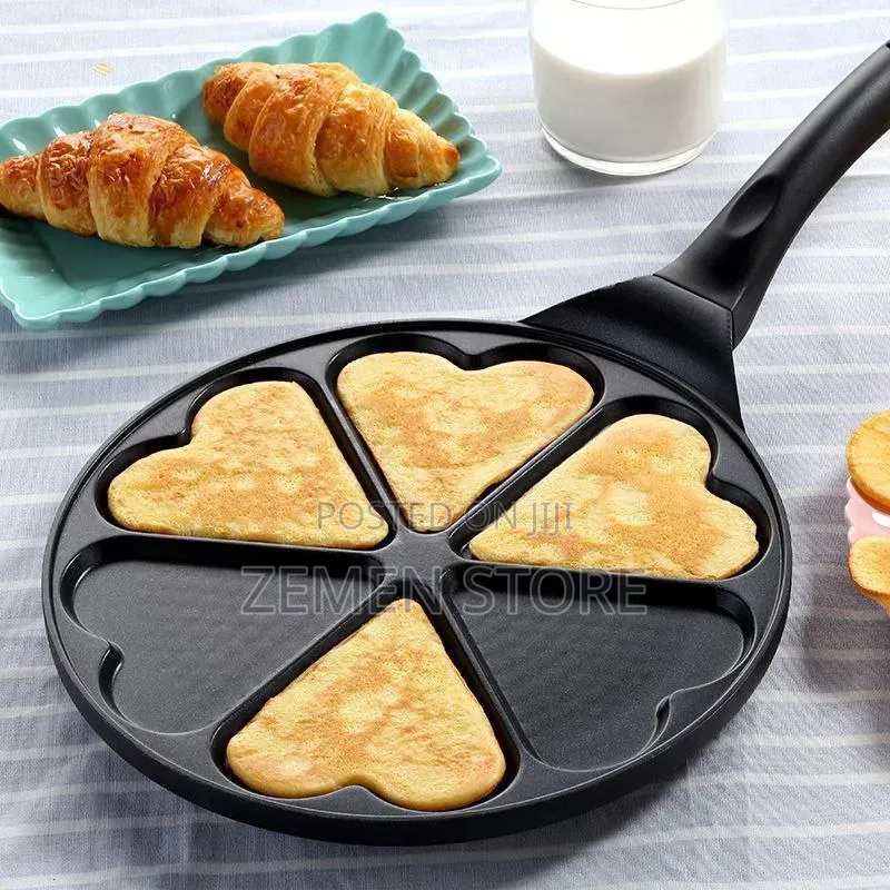 Love Heart Non-Stick Pancake Pan - የልብ ቅርጽ መጥበሻ