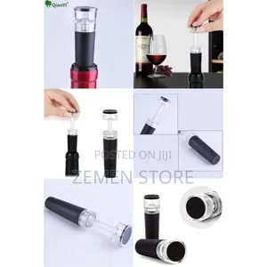 Serve Preserve Wine Set -አየር በመምጠጥ ሳይበላሹ ለማቆየት