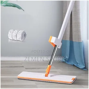 Microfiber Squeeze Flat Mop - በራሱ የሚጨምቅ ዘመናዊ የወለል መወልወያ