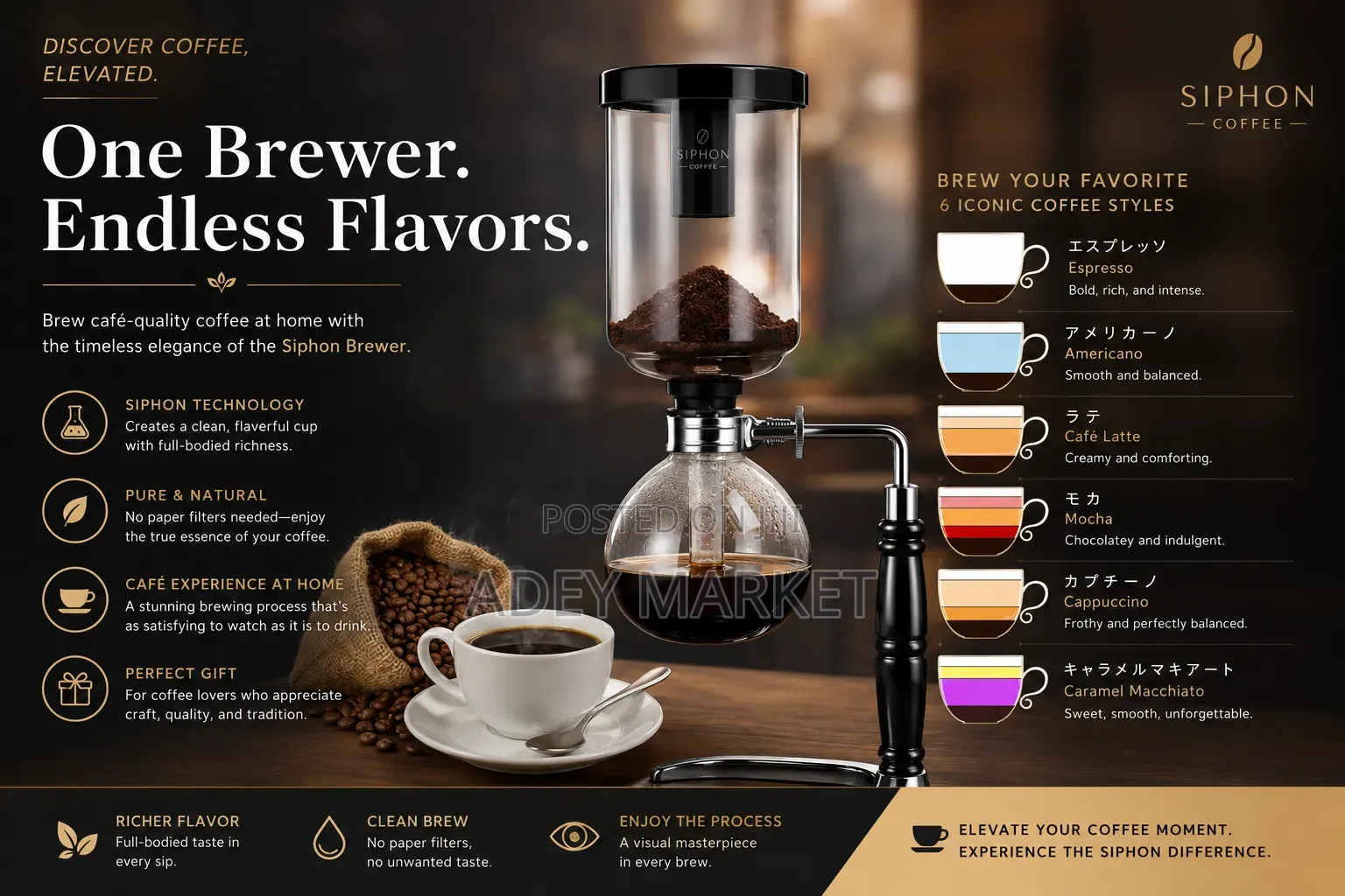 .Siphon Coffee Maker