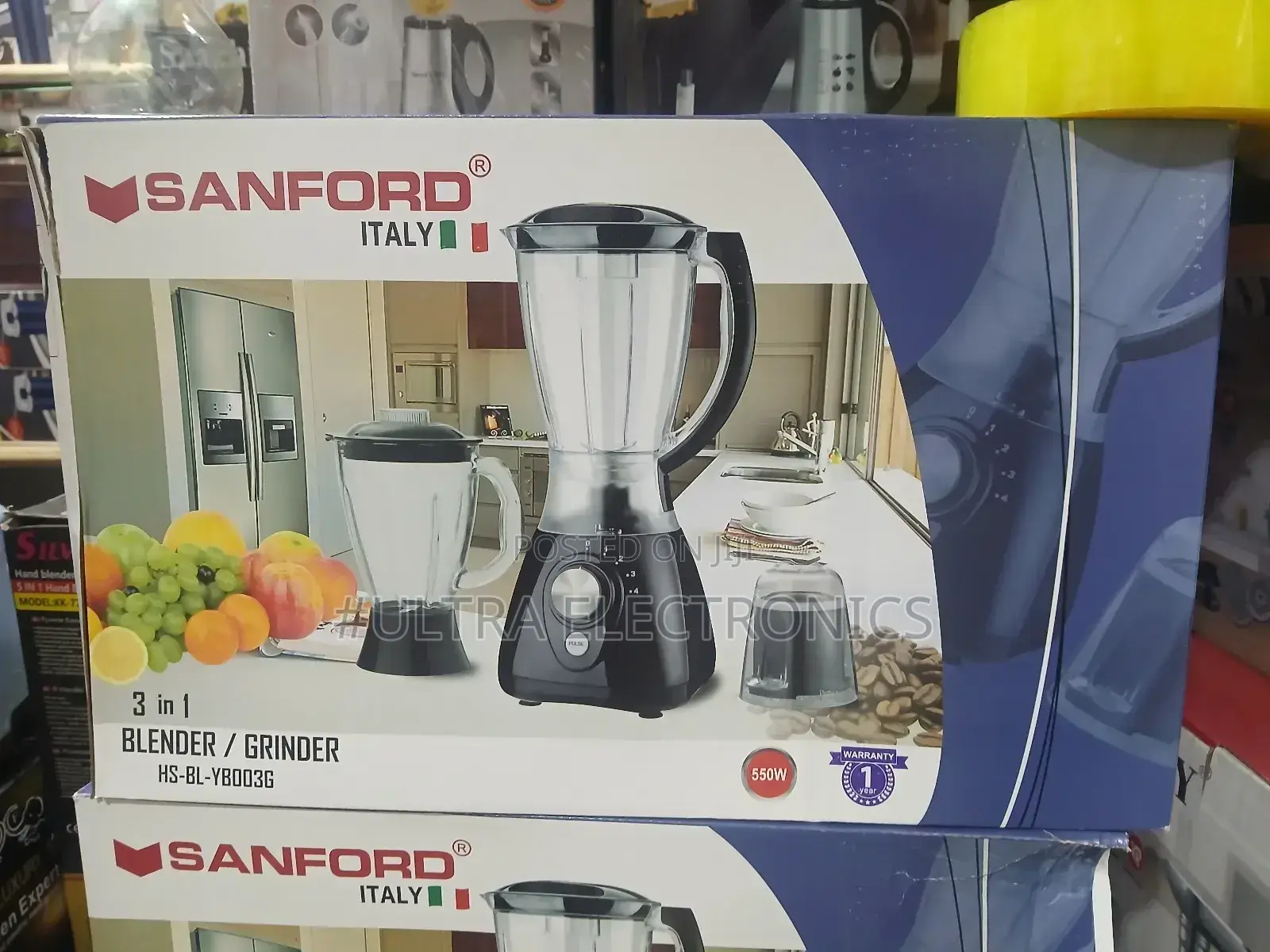 Sanford 3-in-1 Blender and Grinder With a 550w Motor.