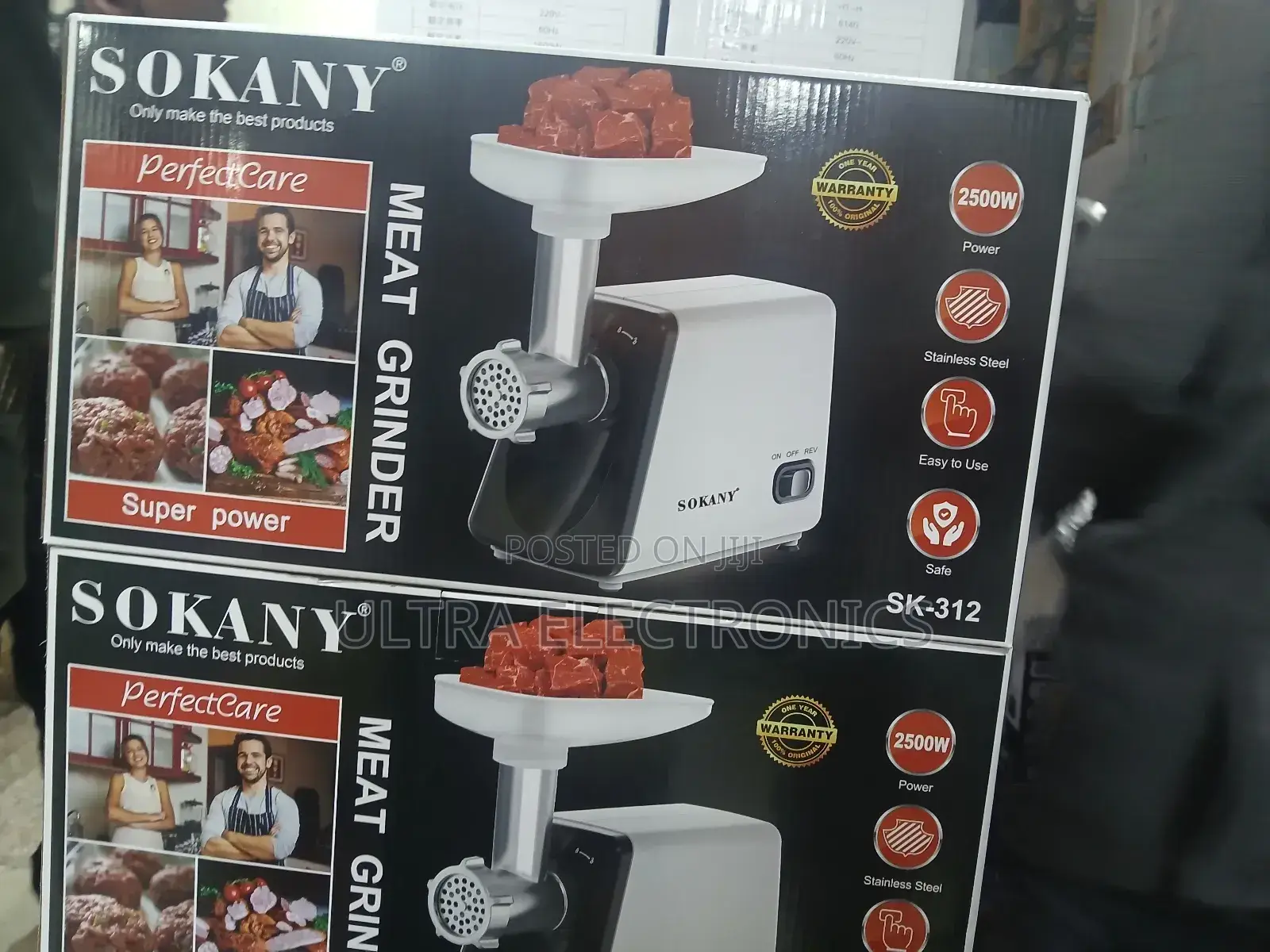 Meat Grinders Sokany Sk-312 Featuring a 2500w Power Rating,