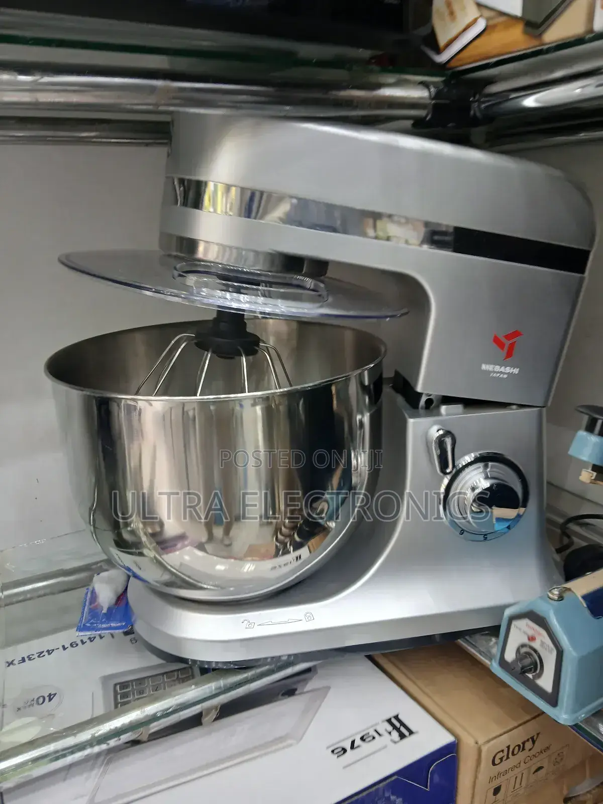Mebashi Stand Mixer Is a 12-Liter Stainless Steel 1500 Watt Motor.