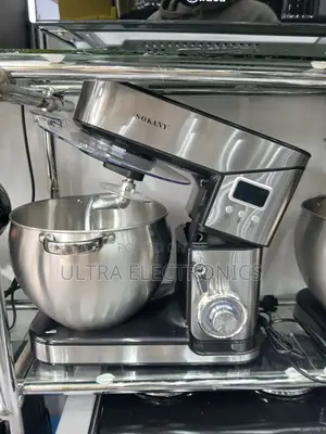 Sokany 10-Liter Stainless Steel Digital Stand Mixer Featuring a 2000w