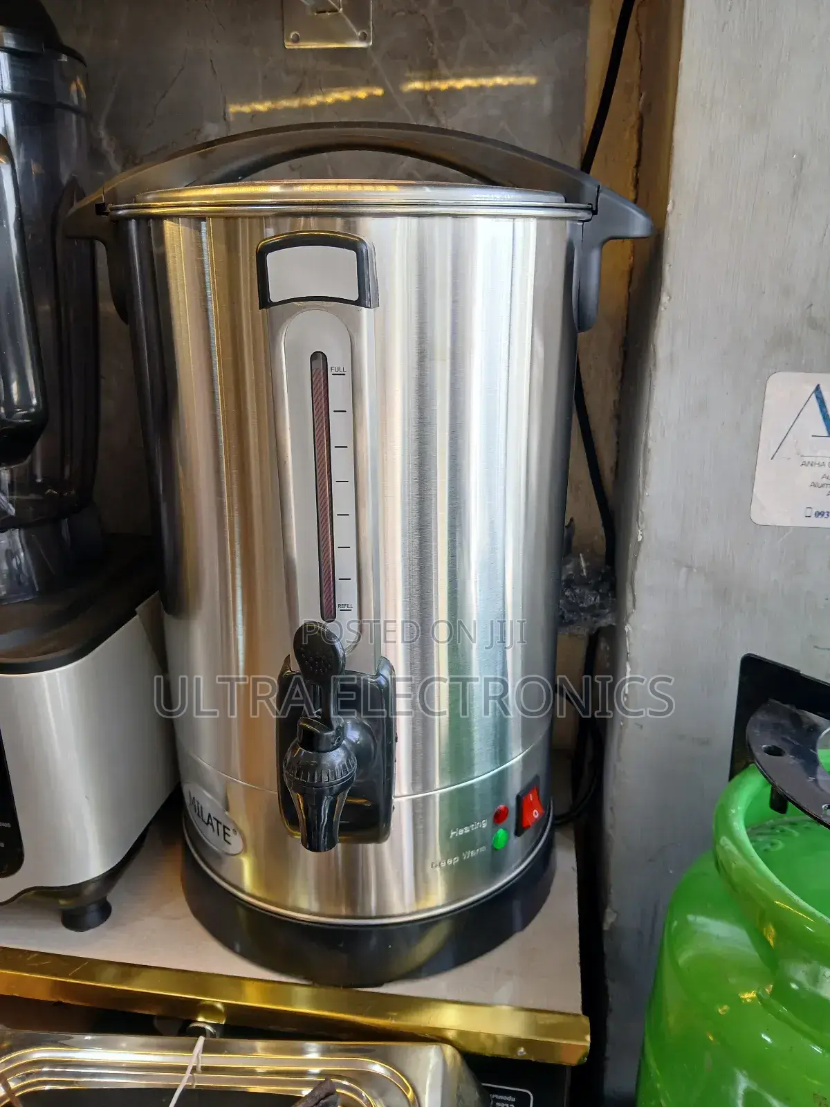 Stainless Steel Electric Commercial Coffee Urn and Hot Water Dispenser