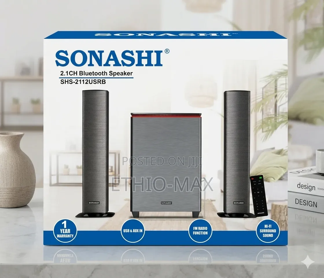Sonashi 2.1ch Bluetooth Speaker – Deep Bass | Powerful Sound