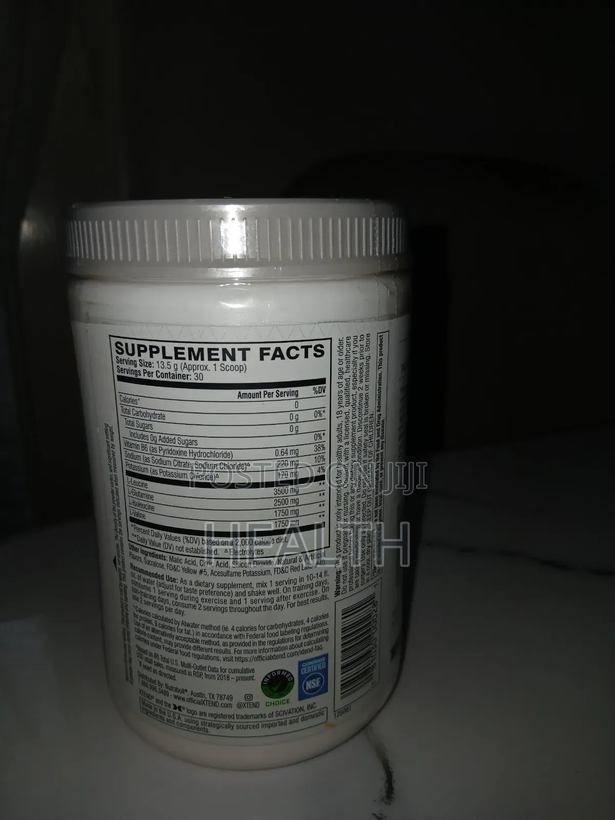 Bcaa Plus Electrolytes Sugar Free