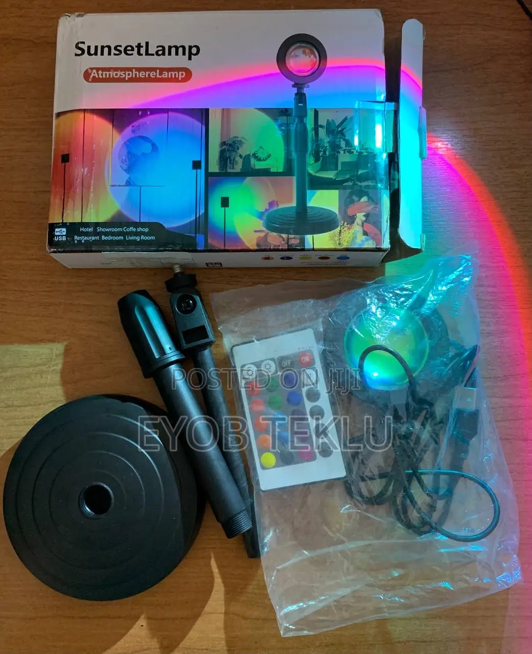 Led Projecters Night Light Sun Set Lamp Rgb Led Corner Light