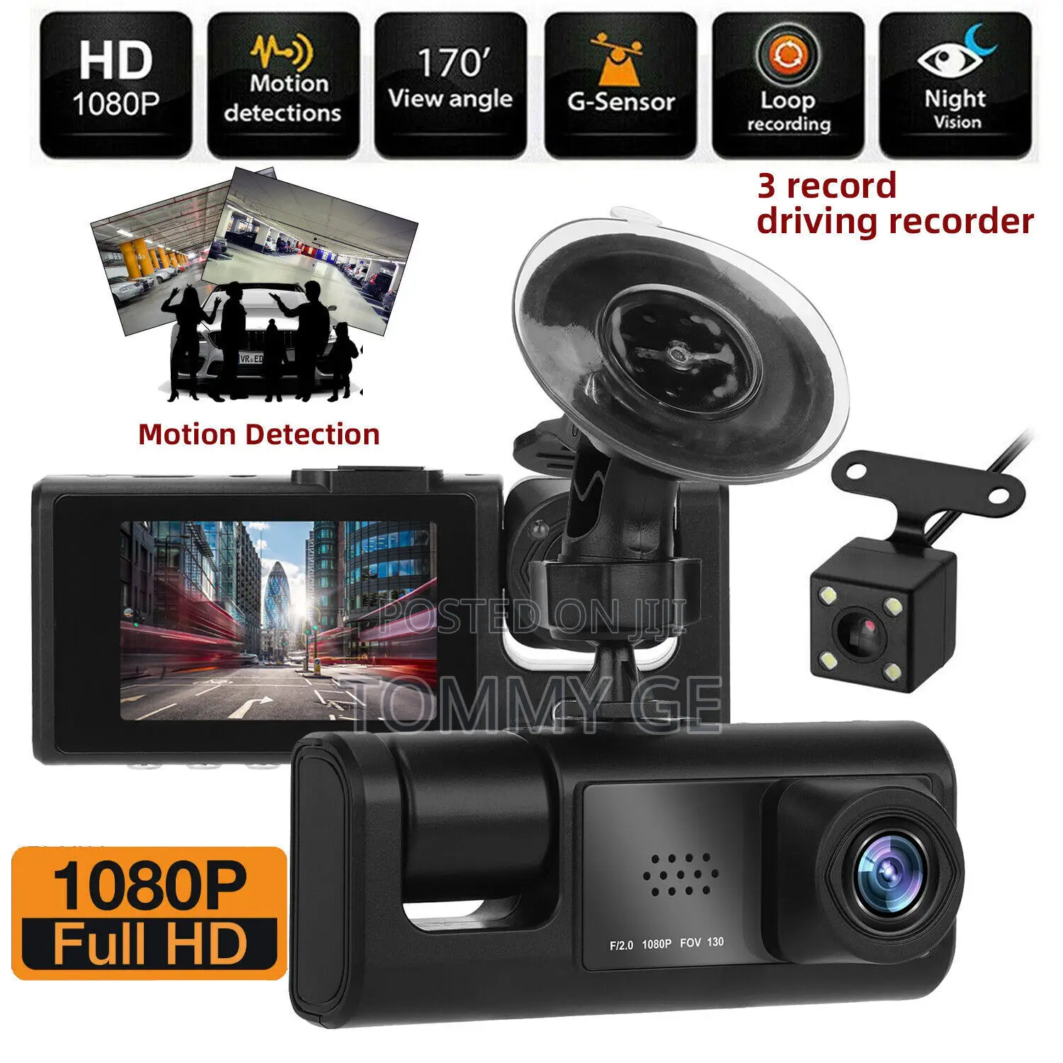 (የመኪና ካሜራ) Dashcamera የመኪና መስታወት ላይ ገጥመው ሙሉ ጉዞውን ይቀዳልድምፆ መቅዳት ሚችል
