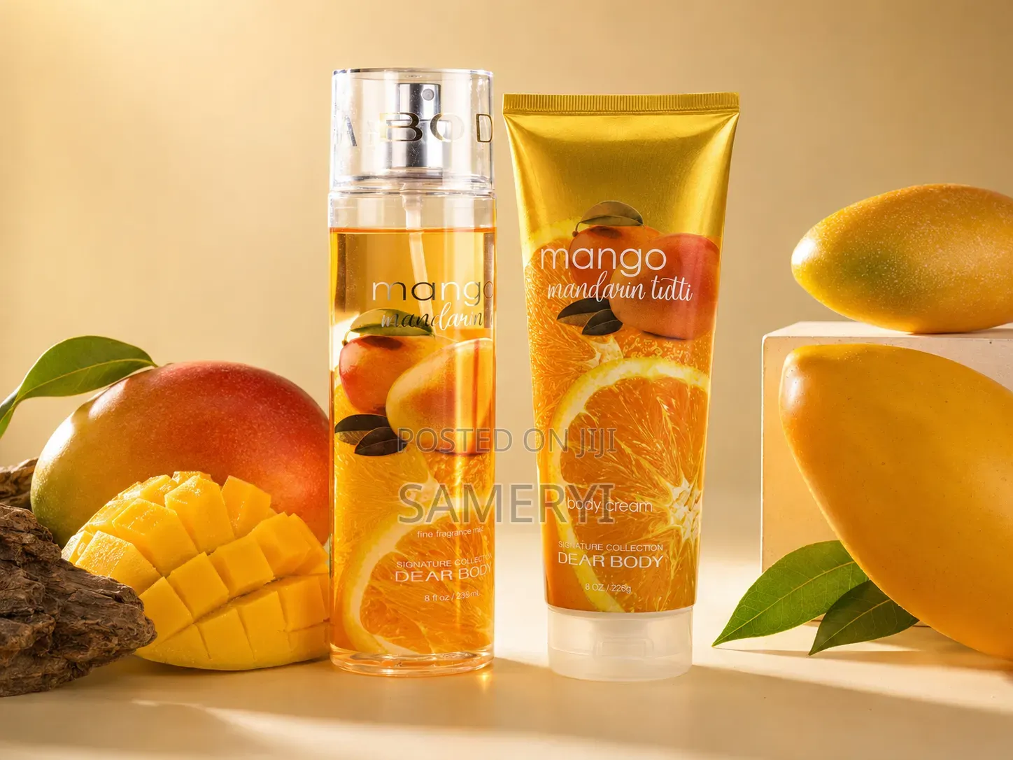 Dear Body Mango Mandarin Tutti Body Cream and Fragrance Mist