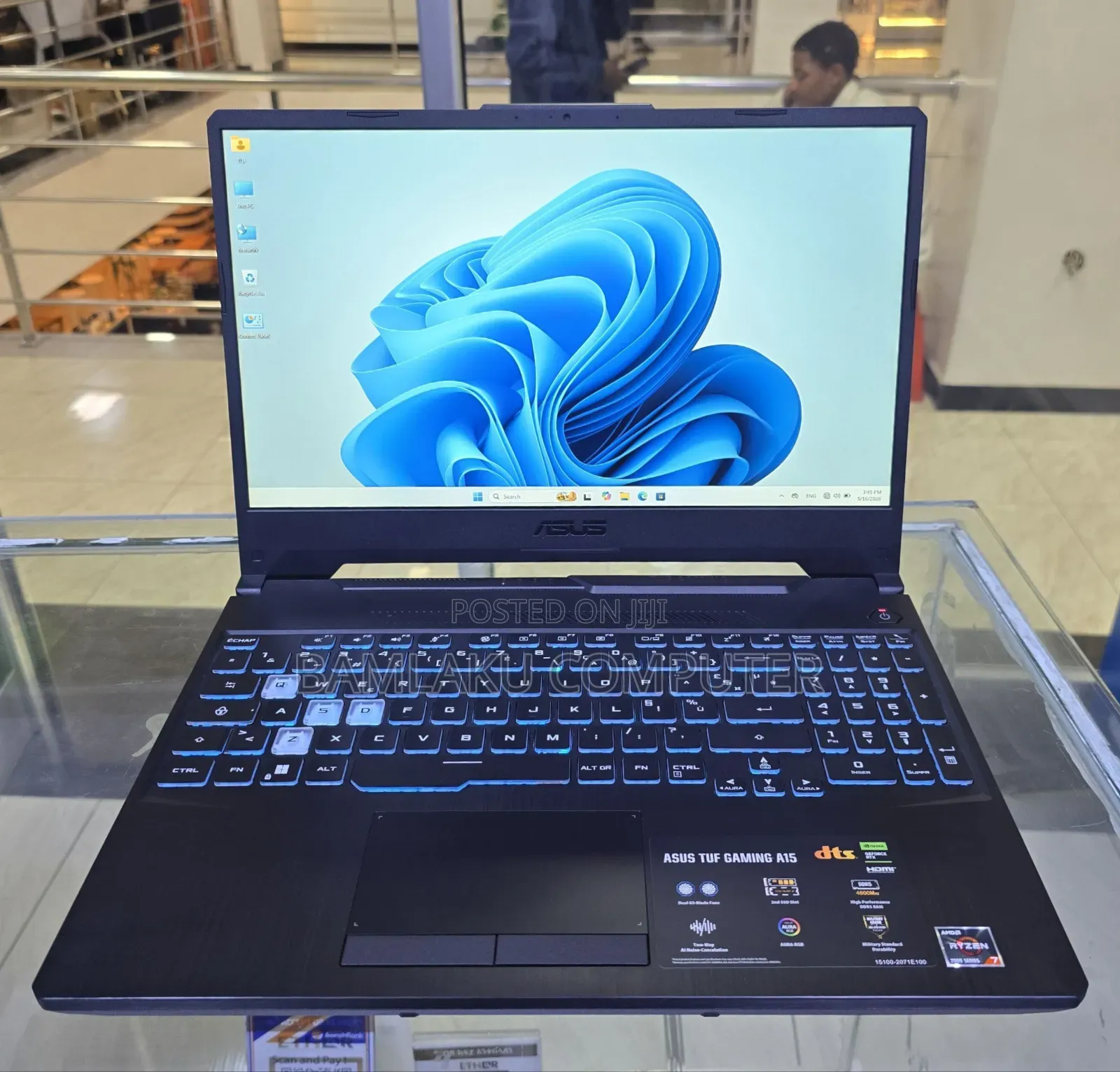 New Laptop Asus TUF Gaming A15 16GB AMD Ryzen 7 SSD 512GB