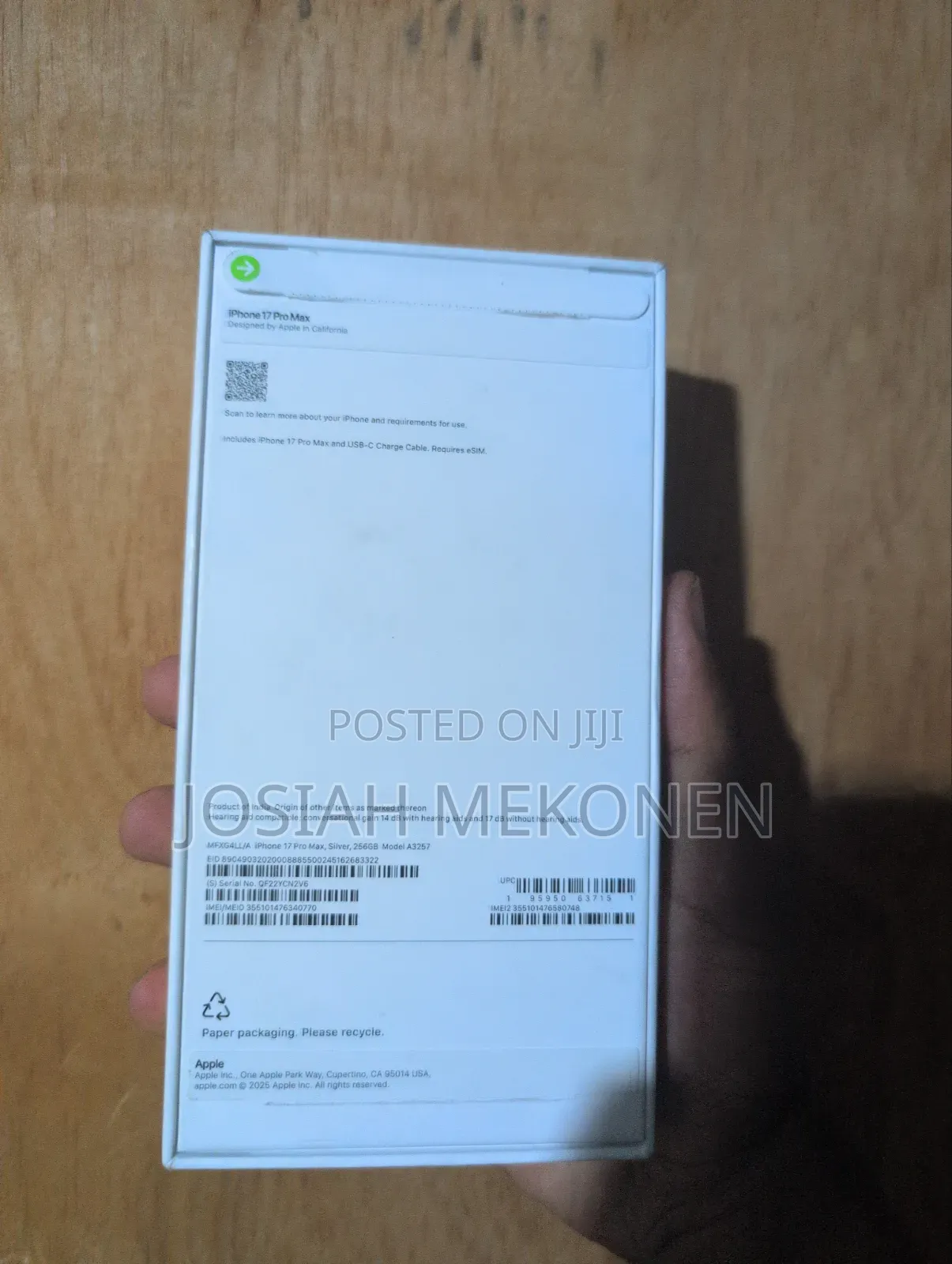 New Apple iPhone 17 Pro Max 256 GB Silver