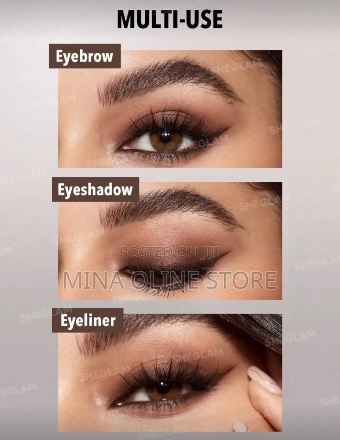 Intensify Smudge-Proof Eyeliner Gel-Brown 3 Colors