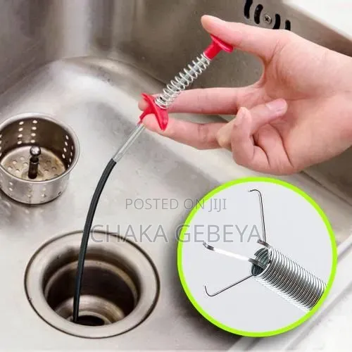 Heavy Duty Plumbing Snake – 1.6 Meter Spring Cable