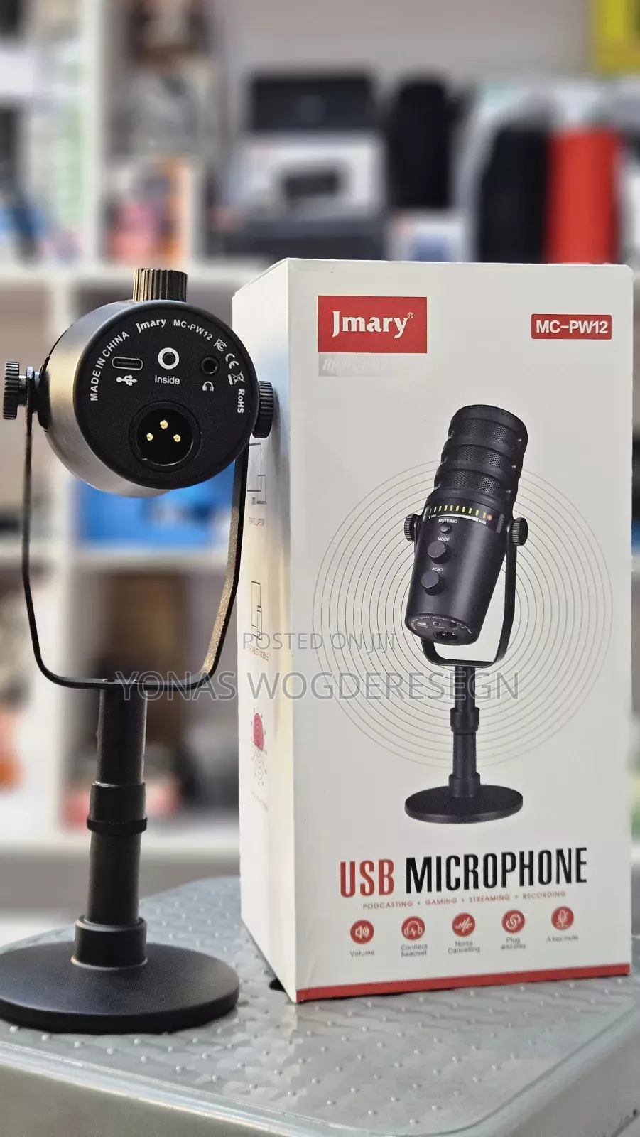 Jmary Mc-pw12 Usb Microphone For Streaming, Gaming Recording