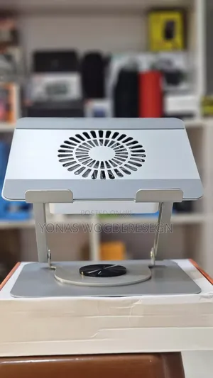 Adjustable Laptop Cooling Stand With Built-in Fan
