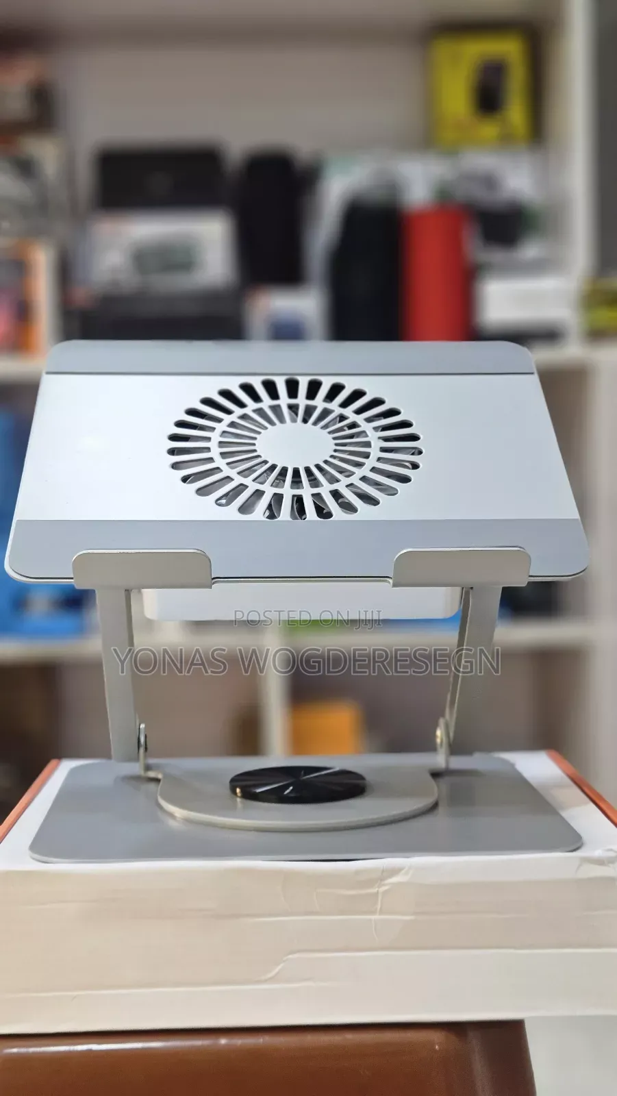 Adjustable Laptop Cooling Stand With Built-in Fan