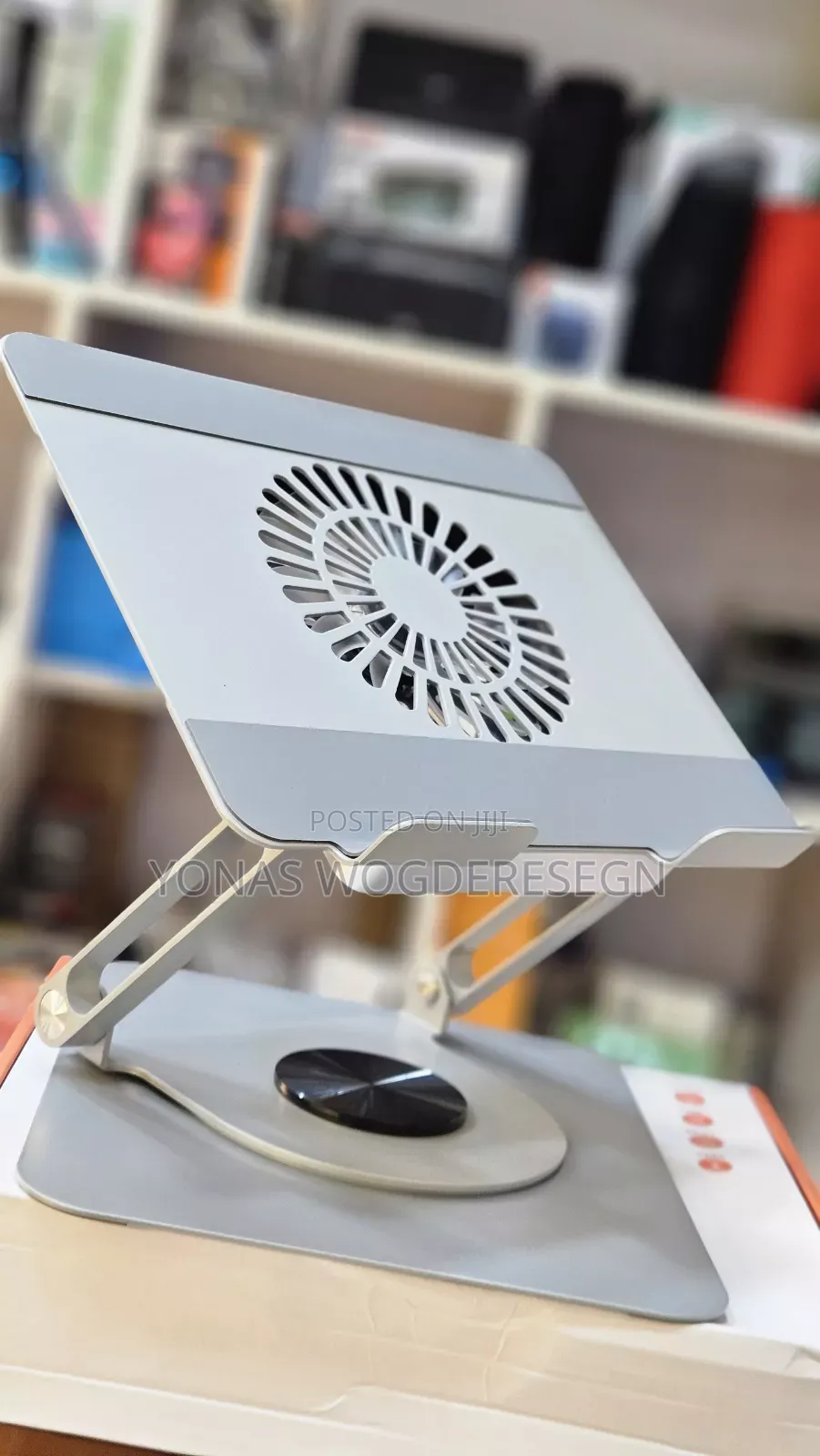 Adjustable Laptop Cooling Stand With Built-in Fan