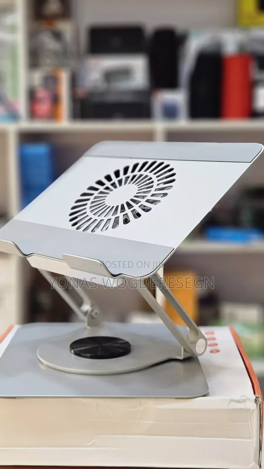 Adjustable Laptop Cooling Stand With Built-in Fan