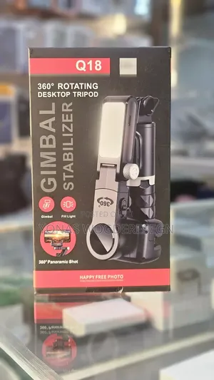 Q18 Gimbal Stabilizer With 360° Rotation Fill Light