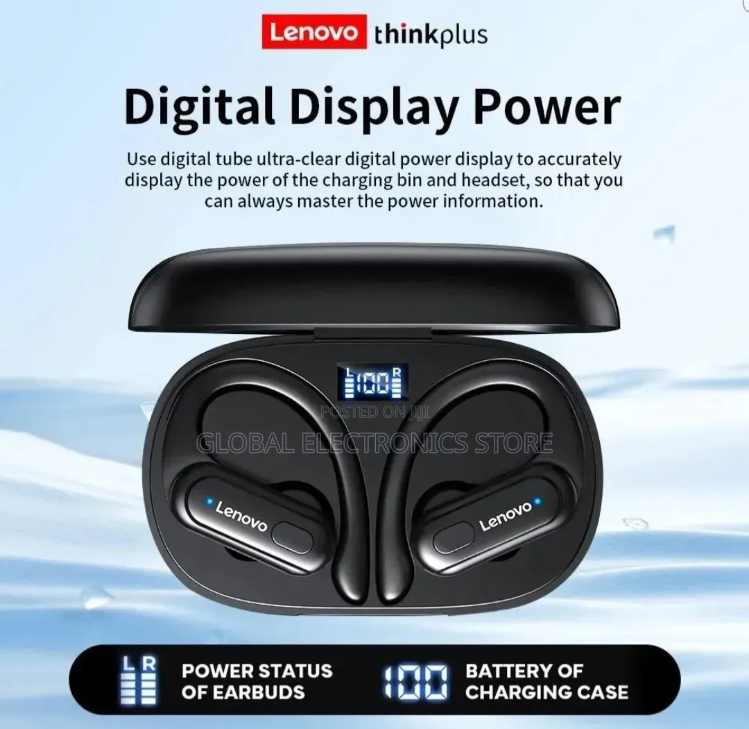 Lenovo Thinkplus TWS Earbud | Sport Earhook | Long Battery | Deep Bass