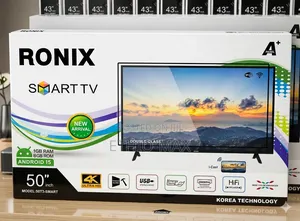 Ronix Tv 50" Smart Android Tv Double Glass Tv New 2026 Android 15.0
