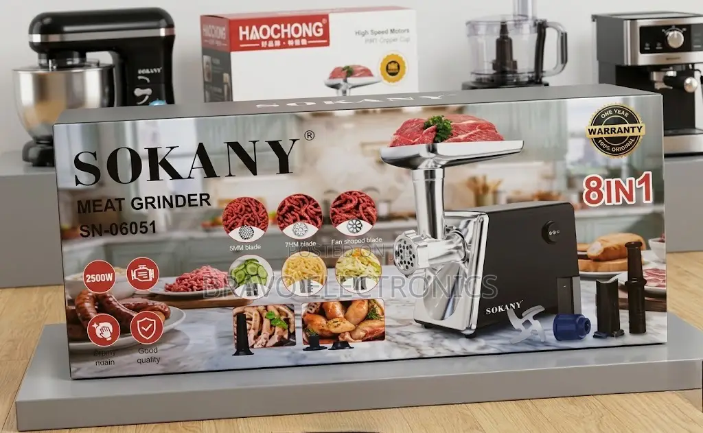 Sokany 8 in 1 Electric Meat Grinder – Smart Kitchen Power