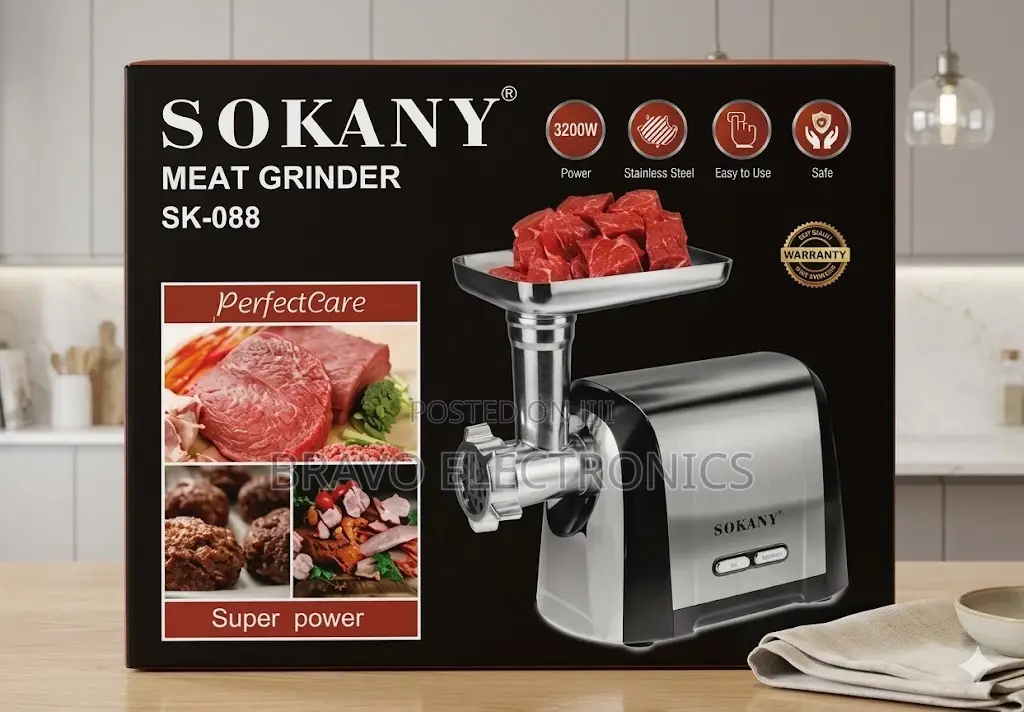 Sokany Sk-088 Meat Grinder – Grinding Machine | Stainless Steel