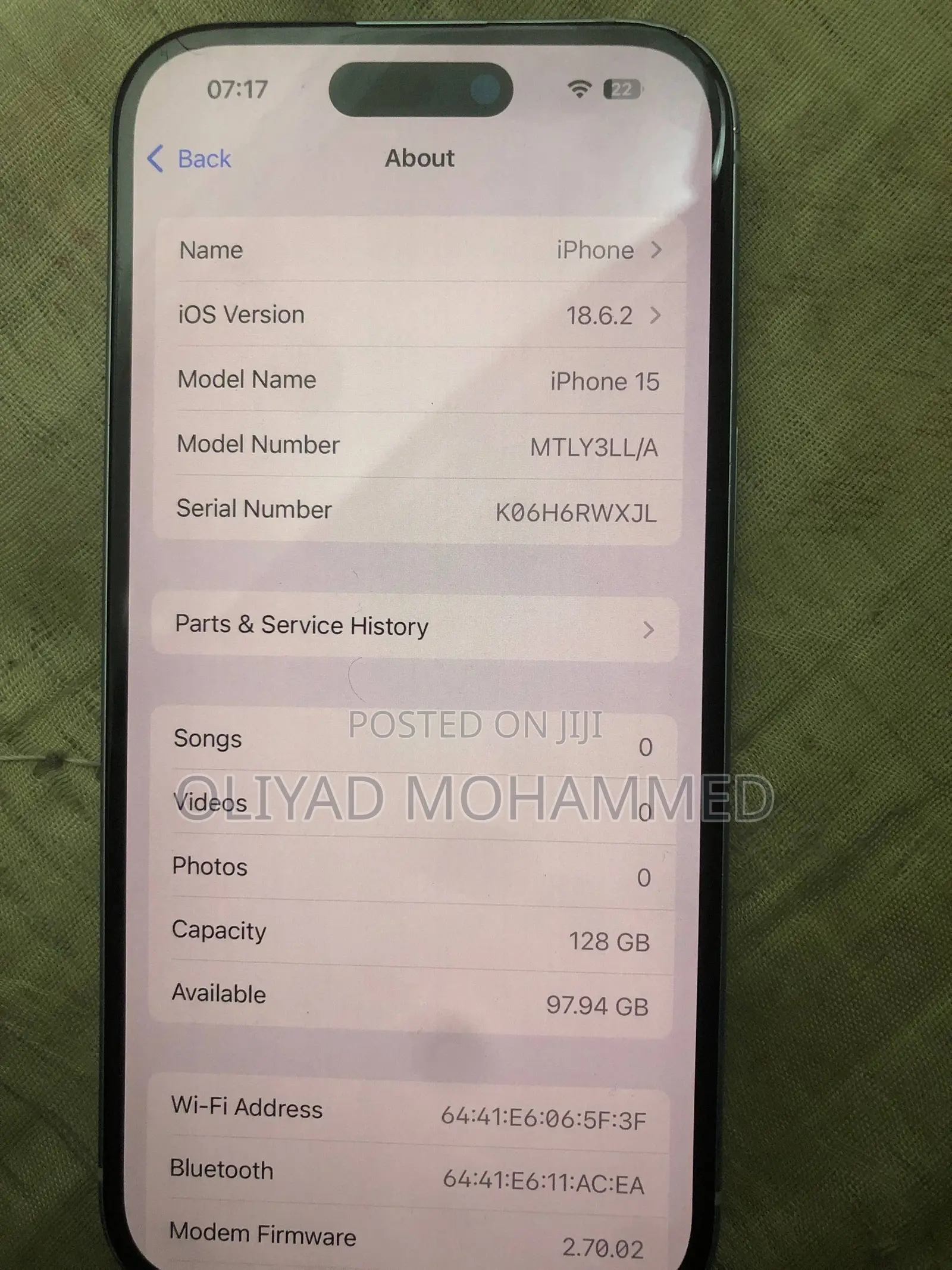 Apple iPhone 15 128 GB White