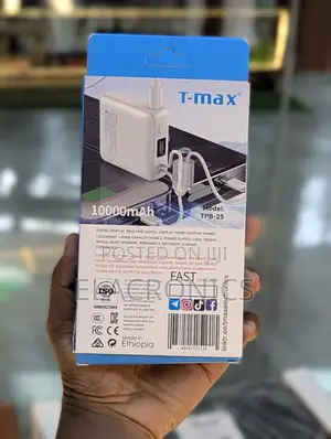 Mini 10,000 Mah T-Max TPB-25 Mini Power Bank