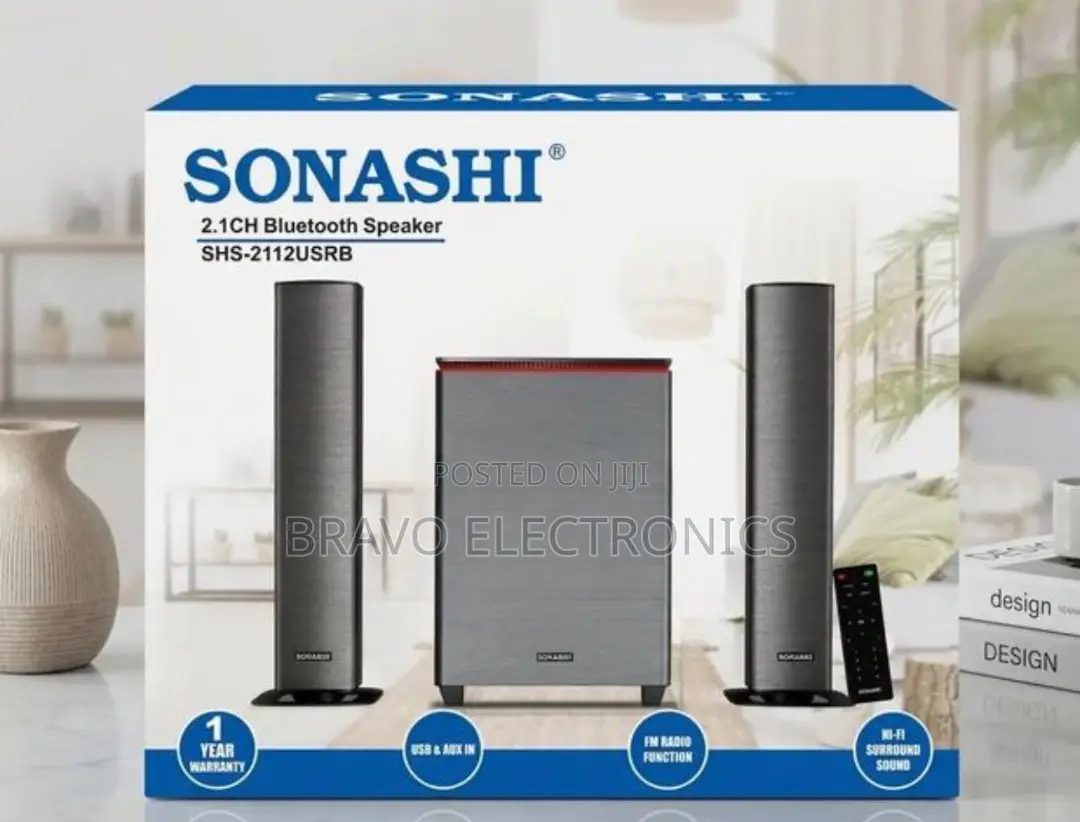 Sonashi Multimedia Speaker 2.1ch – Rich Audio | Heavy Bass System
