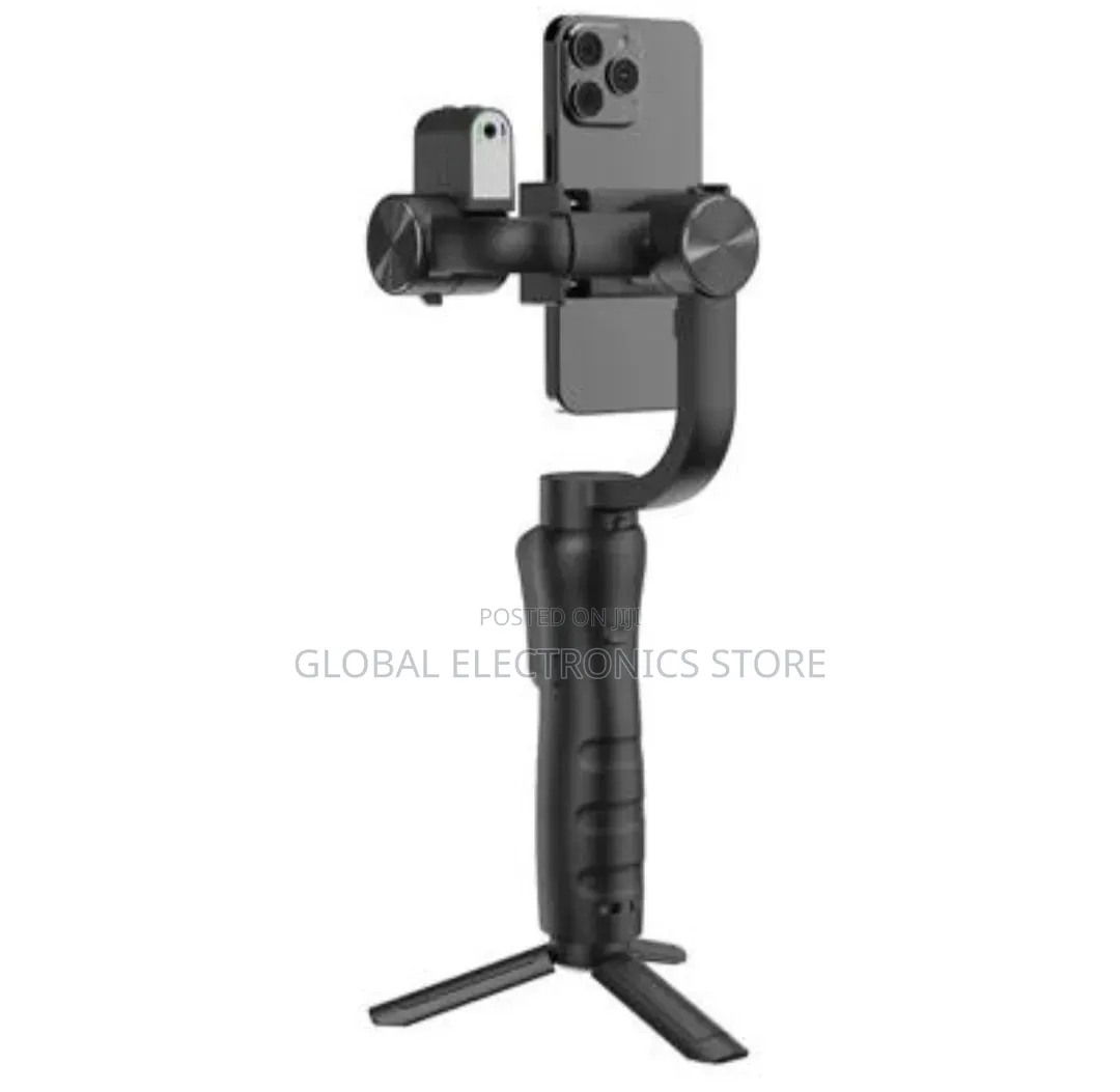 Pro 3-Axis Gimbal Stabilizer | Smartphone Tripod + Fill Light