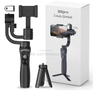 Pro 3-Axis Gimbal Stabilizer | Smartphone Tripod + Fill Light