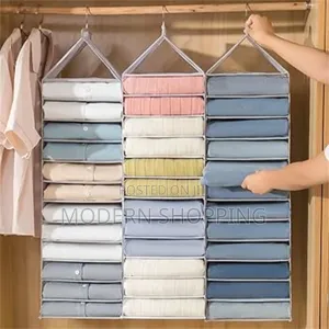 Wardrobe Space With Layer Hanging Storage Bag