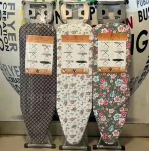 Ironing Boards Feature Adjustable Heights and Foldable Frames For